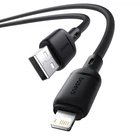 USB кабель Baseus Silky Series USB to Lightning 2.4A 1m чорний P10377702113-00
