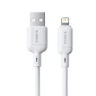 USB кабель Baseus Silky Series USB to Lightning 2.4A 2m білий P10377702213-01