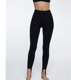 Cпортивные бесшовные леггинсы со штрипками - Giulia - LEGGINGS STRAPS ENERGY - L/XL - Black