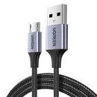 Кабель Ugreen US290 USB - Micro USB 2.4A 18W Nylon 3 м Сірий (60403)
