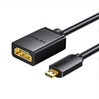 Адаптер Ugreen 20134 Micro HDMI - HDMI 4K 60Hz 3D Ethernet 20 см Чорний (20134)