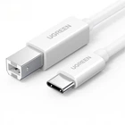 Кабель для принтера Ugreen US241 USB-C - USB-B 2.0 480 Мбит/с 1.5 м Белый (40417)