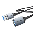 Кабель-удлинитель Vention USB 3.0 1 м 5 Гбит/с хлопковая оплетка Серый (CBLHF)