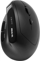 Мышь Real-El RM-490W Wireless/Bluetooth Black (EL123200058)