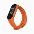 Ремешок силиконовый Silicone для Xiaomi Mi Band 2 (14) Orange оранжевый