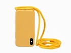 Силиконовый чехол на шнурке Crossbody для iPhone X/Xs (02) Yellow желтый