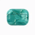 Чехол для наушников AirPods Pro Case Мрамор Light Blue (951) бирюзовый