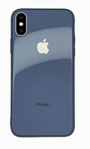 Чехол стеклянный Glass case для IPhone Xs max (10) Lavender Gray лавандо серый