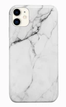Чохол силіконовий мармуровий для iPhone 11 (01) Silver срібний