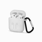 Чехол-накладка Silicone case Carabine для AirPods Clear (00) прозрачный