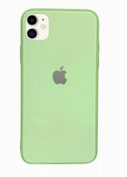 Чехол стеклянный Glass case для IPhone 11 (09) Mint зеленый