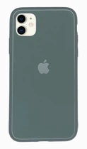Чехол стеклянный Glass case для IPhone 11 (12) Pine Green зеленый