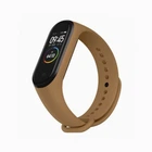 Ремешок силиконовый Silicone для Xiaomi Mi Band 2 (05) Brown коричневый