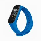 Ремешок силиконовый Silicone для Xiaomi Mi Band 2 (07) Blue голубой