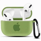 Чехол для AirPods Pro Logo Silicone case с карабином (20) Mint мятный