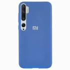 Чехол Silicone case Premium для Xiaomi Mi Note10 Blue (16) синий