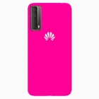 Чохол Silicone case Premium Huawei P Smart 2021 Shiny Pink (21) яскраво рожевий