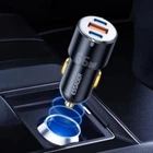Автомобільний зарядний пристрій Essager 66W 2×Type-C + USB QC/PD
