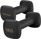 Гантели виниловые Cornix Square 2 x 1 кг XR-0406 Black