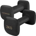 Гантели виниловые Cornix Square 2 x 2 кг XR-0407 Black
