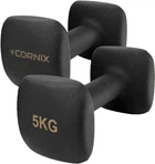 Гантели виниловые Cornix Square 2 x 5 кг XR-0410 Black
