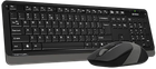 Комплект (клавіатура, миша) бездротовий A4Tech FG1010 Black/Grey
