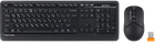 Комплект (клавіатура, миша) бездротовий A4Tech FG1012 Black