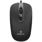 Миша REAL-EL RM-222 Black (EL123200040)