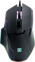 Миша REAL-EL RM-555 RGB Black (EL123200032)