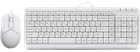 Комплект (клавіатура, миша) A4Tech F1512 White