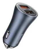 Автомобільний Зарядний Пристрій 2USB Baseus Golden Contactor Pro 40W Dark Gray (CCJD-A0G)