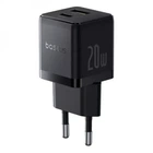 Мережевий Зарядний Пристрій 1Type-C+1USB Baseus Palm Fast Charger 20W Black