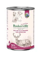 Влажный корм для собак Baskerville Sensitive Wild Mit Blaubeeren und Spirulina Оленина с черникой и спирулиной