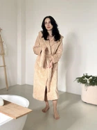 Халат унісекс з капюшоном Cuddle, беж S/M