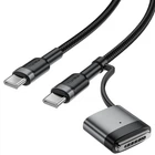 Дата кабель Acefast C22-05 2in1 Type-C to Type-C 240W/MAG3 140W (1.2m) (Black) (244356)
