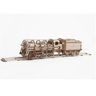 Механический 3D пазл UGEARS Локомотив с тендером (70012)