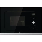 Мікрохвильова піч Gorenje вбудовувана, 20л, електроне управління, 800Вт, гриль, дисплей, чорний