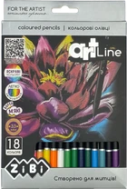 Олівці кольорові 18кол ART Line кругл ZIBI