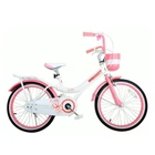 Дитячий двоколісний велосипед для дівчинки Royal Baby Princess Jenny Girl Steel 20 дюймів RB20-4 з кошиком (Біло-рожевий)