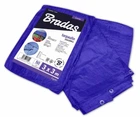 Тент (тарпаулин) Bradas STANDARD, плотность 50 г/м², 3×3 м, защитный, с люверсами, синий, PLL3/3