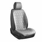 Премиум накидки для передних сидений CarLife Racer, grey 2шт SC20202