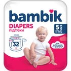 Підгузки Bambik Medium JUNIOR Розмір 5 (11-25 кг) 32 шт (4823071652260)