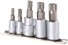 Набор головок M5-M12 с квадратом 1/4" + 3/8" со вставкой SPLINE 5 предметов YATO YT-04360