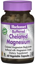 Магній Bluebonnet Nutrition Albion Хелатний буферний 200 мг 60 гелевих капсул (743715006720)
