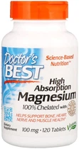 Магній Doctor's Best Albion Хелатний високої абсорбації 100 мг 120 таблеток (753950000254)