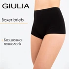 Труси-шорти жіночі безшовні Giulia BOXER BRIEFS S/M Black, трусики з мікрофібри