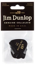 Медиаторы Dunlop 483P03TH Genuine Celluloid Black Thin Player's Pack (12 шт.)