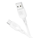 Кабель синхронизации Borofone BX113 Silicone 2.4A USB-A to Micro - USB 1м White (35594_3346757)