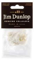 Медиаторы Dunlop 483P04MD Genuine Celluloid White Pearloid Medium Player's Pack (12 шт.)
