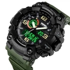 Часы наручные мужские SKMEI 1520AG ARMY GREEN, военные мужские наручные часы зеленые. Цвет: зеленый